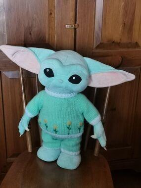 Star Wars Mandalorian Baby Yoda Grogu Plush in Personalized Clothing
